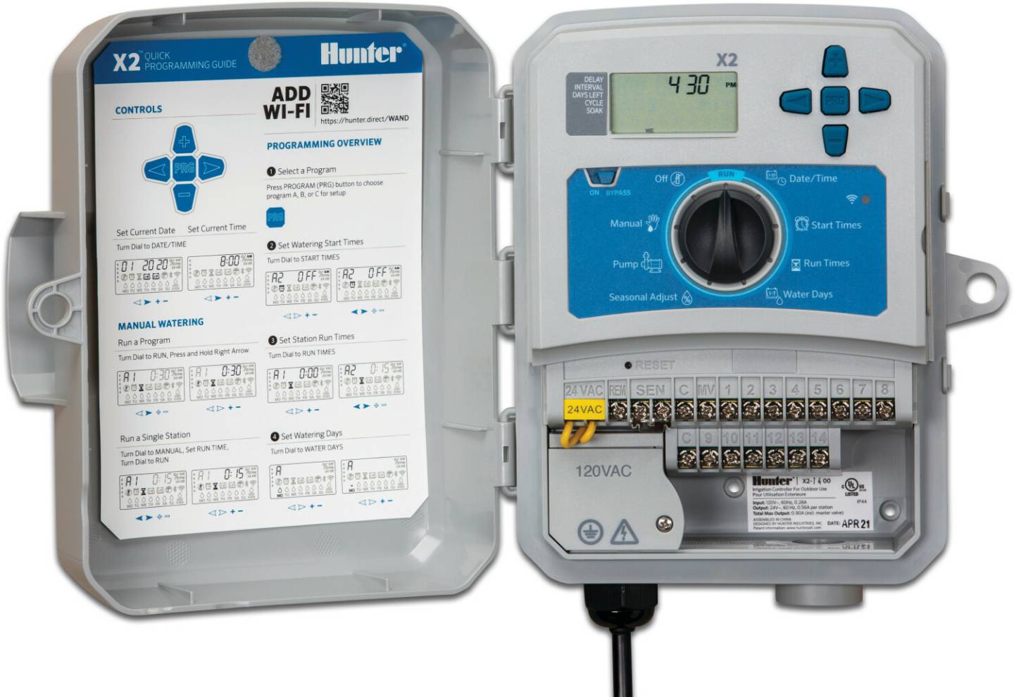 Hunter Hydrawise Software Wifi fähig 4 Stationen (X2-401E ) Bewässerung