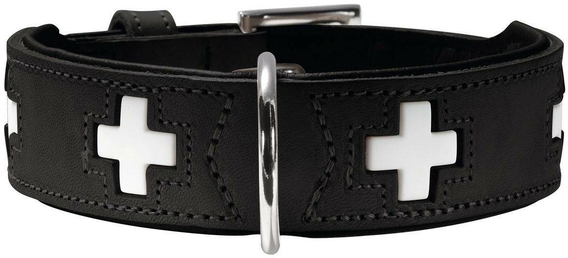 HUNTER Hundehalsband Swiss50 39mm/35-43cm schwarz Hundegeschirre & Halsbänder